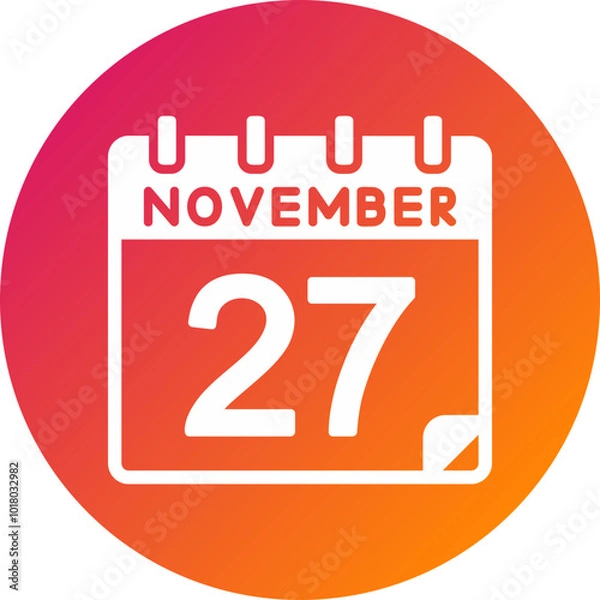 Obraz 27 November Vector Icon Design
