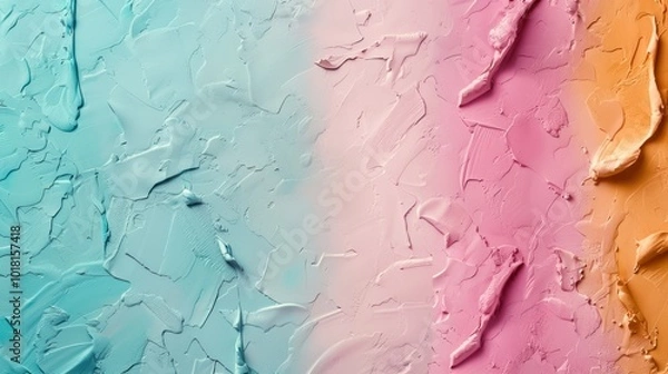 Fototapeta Textured paint background with vibrant color gradients, perfect for creative projects and design applications.