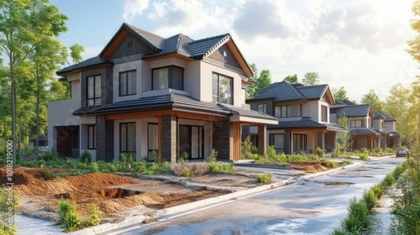 Fototapeta Modern Suburb