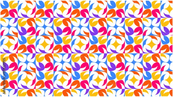 Obraz seamless pattern with colorful beads