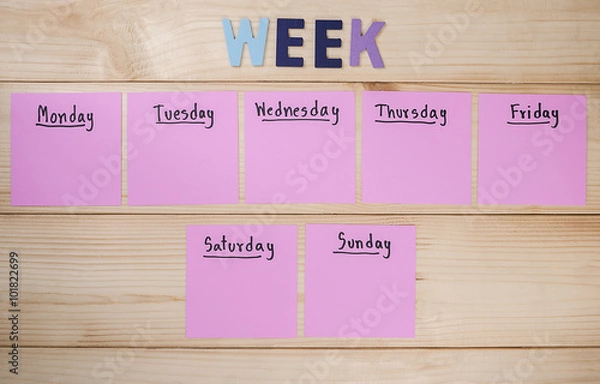 Obraz Day in the week 5