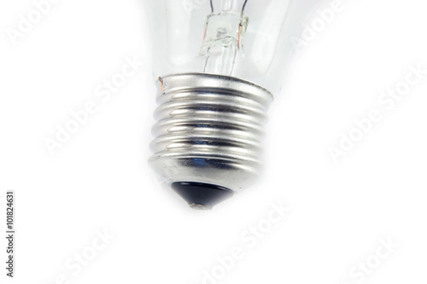 Fototapeta Light bulb, isolated, Realistic photo image