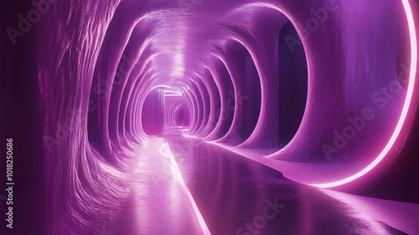 Fototapeta Liquid Dimensions Wavy Tech in a Futuristic Vision Design. Generative AI