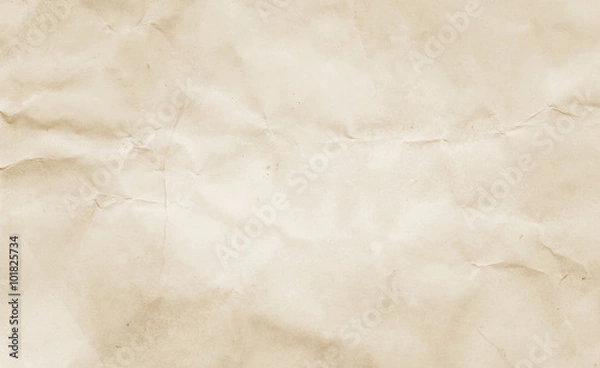 Fototapeta Old crumpled paper texture.