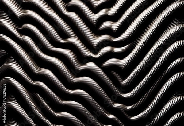 Fototapeta detailed close intricate carbon fiber patterns showcasing unique design elements visual exploration, texture, woven, material, surface, finish, luster