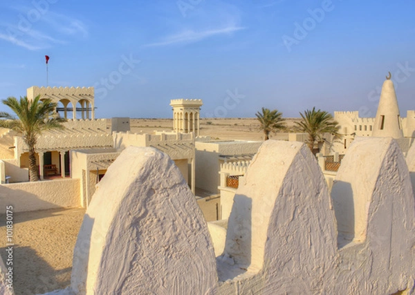 Obraz Pustynne miasto, Katar