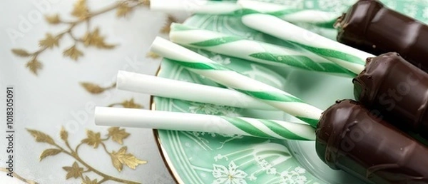 Obraz Chocolate Covered Straws