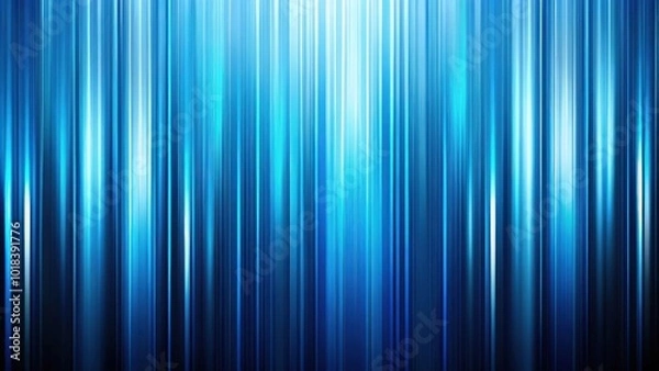 Fototapeta Abstract Blue and White Vertical Stripes Background with Dynamic Light and Shadow Effects