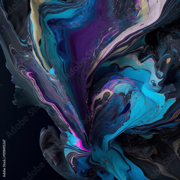 Obraz Generative ai. Abstract geometry pattern background,