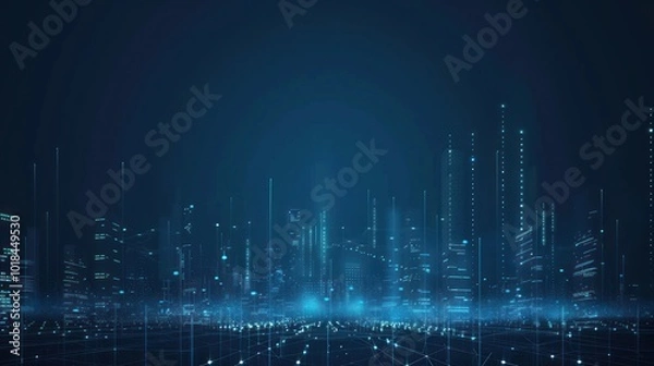 Obraz Futuristic Cityscape