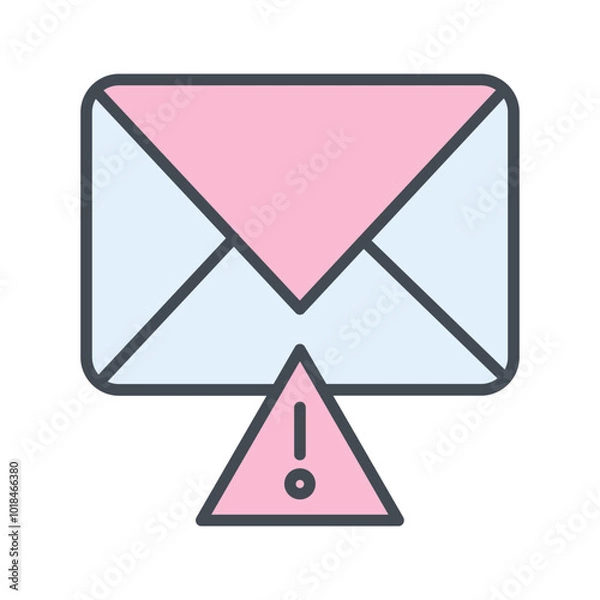 Fototapeta Message Alert Vector Icon