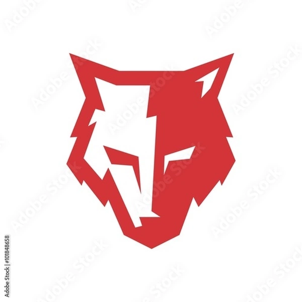 Obraz wilk ciemne światło