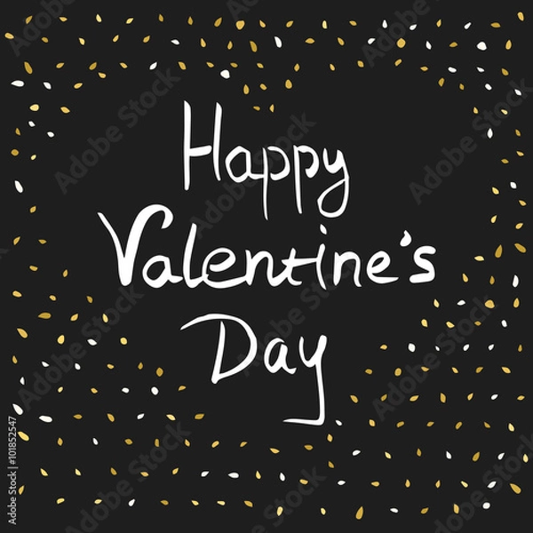 Fototapeta Happy Valentines Day Greeting Card