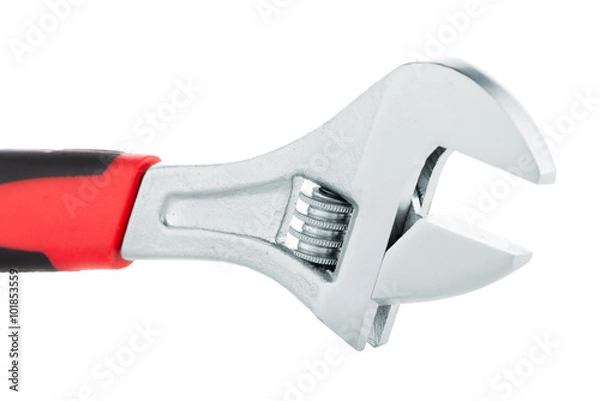 Fototapeta Spanner detail isolated on white background