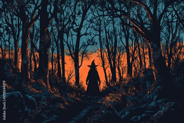 Obraz Witch in the Woods.