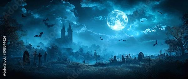 Obraz Halloween Cemetery.