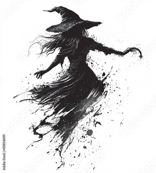 Obraz Witch Silhouette.