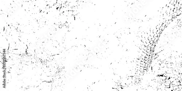 Obraz Black grunge rusty on white background. 