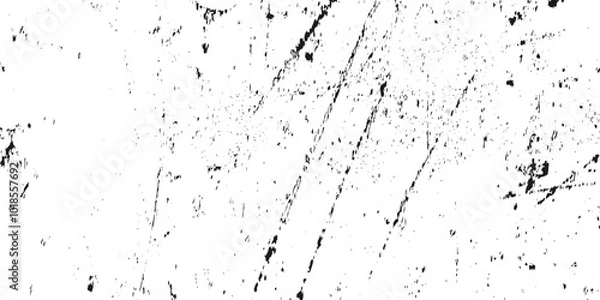 Fototapeta  Dark grainy texture on white background. Dust wall overlay textured. Grain noise particles. Grunge black and white background. Abstract texture old surface. Monochrome pattern of stains, scratches.