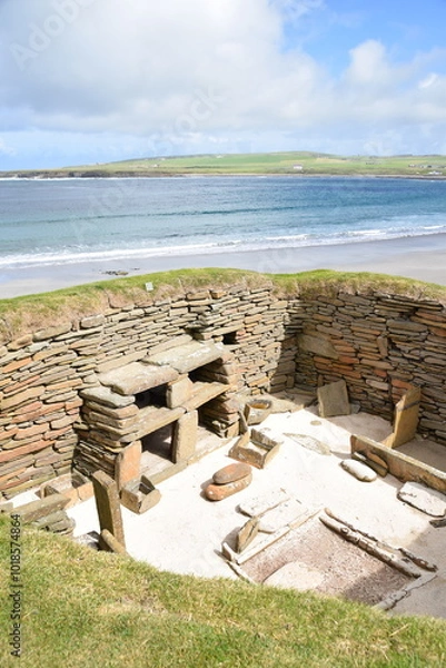 Obraz Skara Brae, Orkney, the well-preserved remains of a Neolithic village