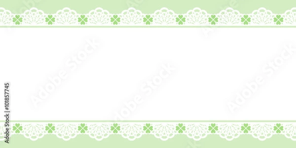 Fototapeta クローバーのフレーム