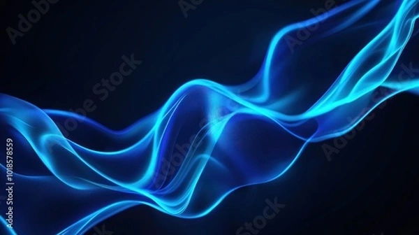 Obraz Abstract Blue Wave Design