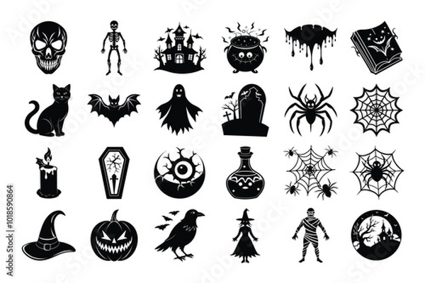 Fototapeta Halloween vector elements