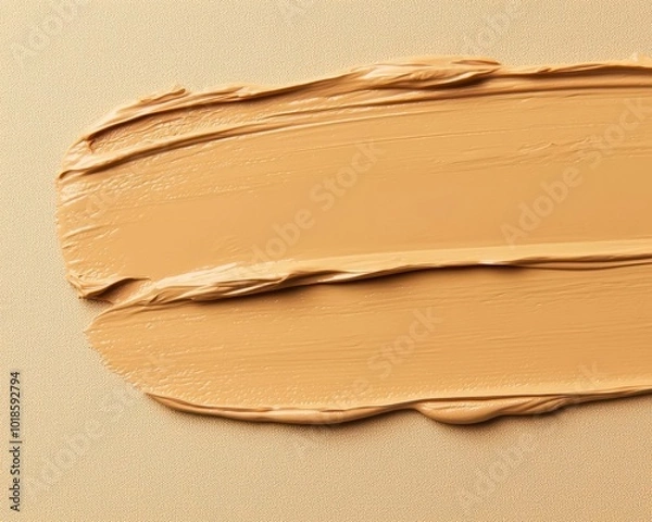 Fototapeta Matte finish foundation with lightweight texture, minimalist makeup, flawless natural look