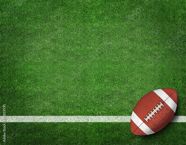 Fototapeta Futbol amerykański na boisku do futbolu amerykańskiego