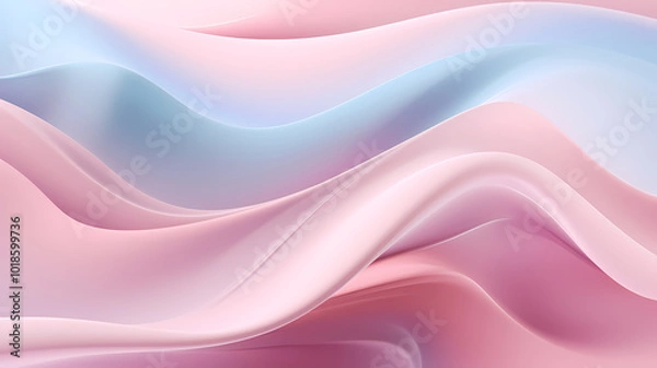 Fototapeta Soft colorful gradient waves background