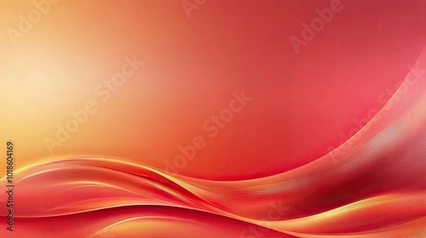 Obraz A red gradient background with soft blending, transitioning from a deep burgundy to a bright, energetic red, providing a dynamic color spectrum.