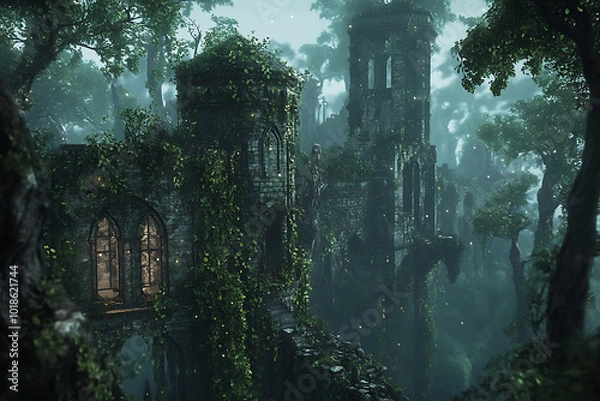 Fototapeta old abandoned building