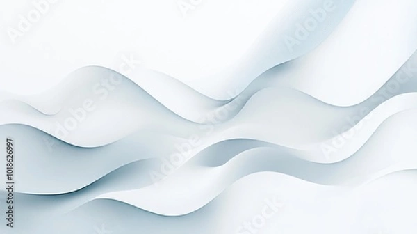 Obraz Abstract White Wave Pattern