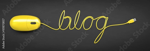 Fototapeta myszka z kablem blog tekstowy