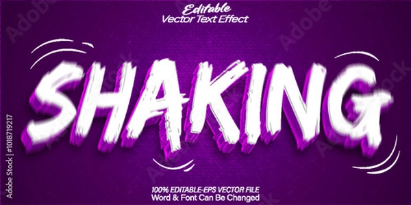 Obraz Shaking Text Effect Editable Alphabet Urban Street Grafitti HipHop