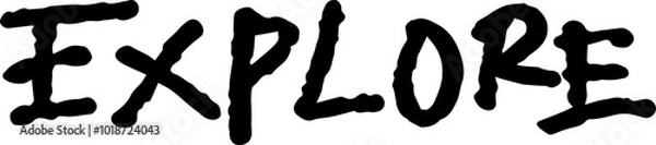 Obraz explore typography text for title
