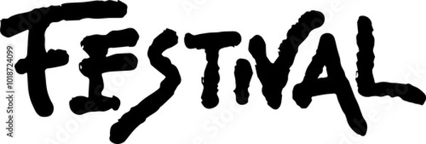 Obraz Festival text hand drawn 
