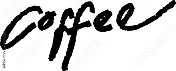 Obraz coffee text letteirng