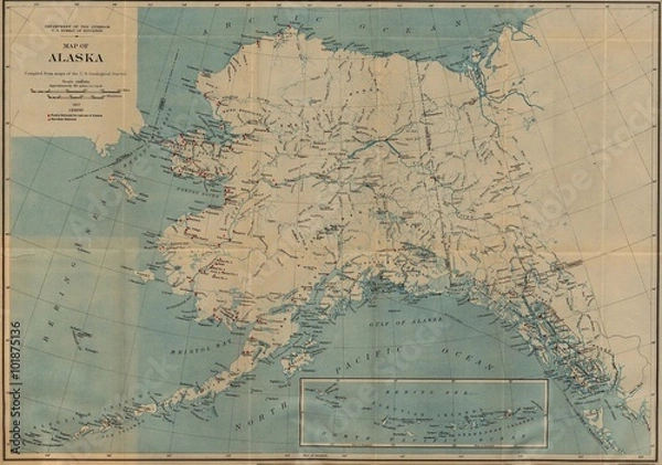 Obraz Archiwalna mapa