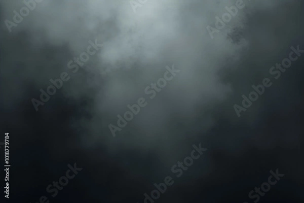 Obraz Gloomy background with gray smoke spreading across it