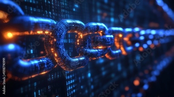 Fototapeta Digital Chain