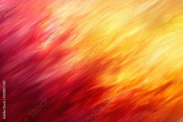 Fototapeta Abstract Background with Diagonal Red and Yellow Brushstrokes
