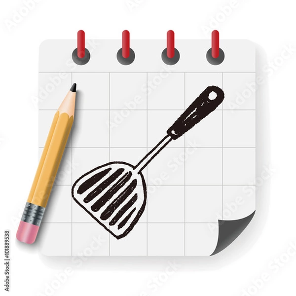 Fototapeta Doodle  culinary  spoon