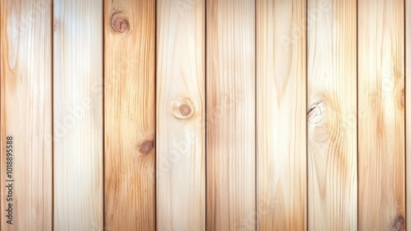Fototapeta Natural wooden plank texture background featuring light and dark variations in color, showcasing the unique grain patterns and knots, perfect for design projects, wallpapers