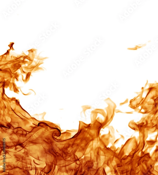 Obraz perfect fire on white
