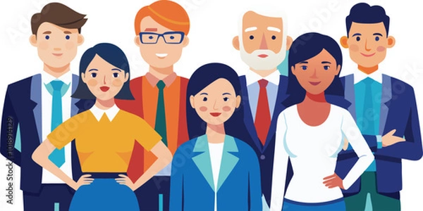 Fototapeta Group people art SVG or Vector image