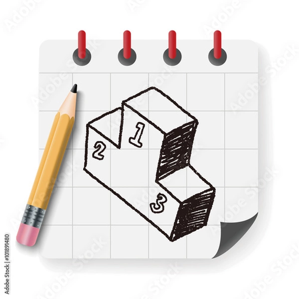 Obraz Doodle Podium