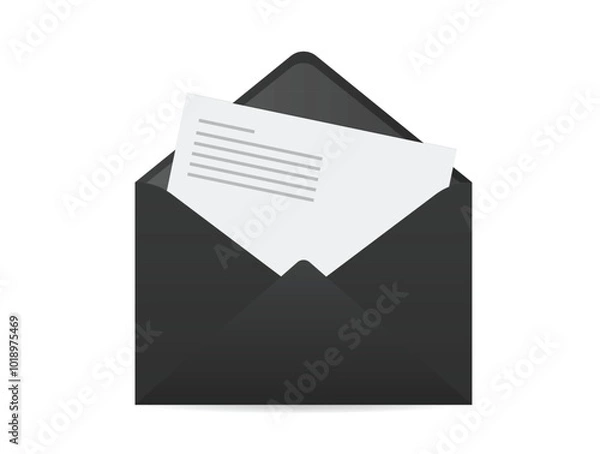 Fototapeta Blank Realistic Envelopes Mockup