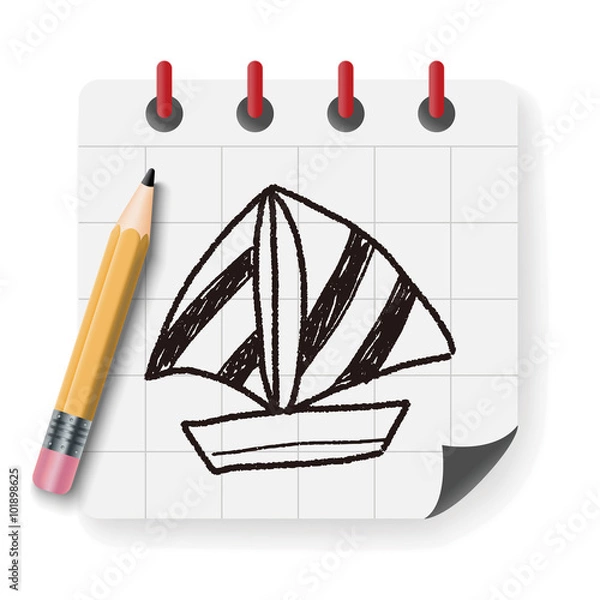 Obraz Boat doodle