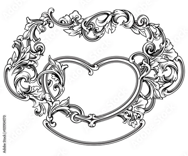 Obraz Floral_label_frame_12